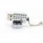 Metal usb flash drive oem laser logo memory stick promotional gift pen drive with keychain USB 3.0