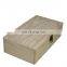 Customized logo and design unfinished wooden wine boxs