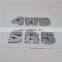 Chrome Custom ABS 3D 4WD SR5 Letter Sticker Emblem Badge