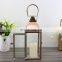 Simple European Iron Glass Candle Set Portable Storm Light Stainless Steel Lantern Soft Decoration for Home Furnishing