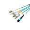 30Meter mpo/mtp female connectors Fiber Patch cord 8fiber Multi-mode OM3 mtp to 4x lc