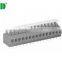 termin Block 3.81mm Grey PCB Spring Clamp Terminal blocks Screwless terminals 300V 10A 2P - 28P