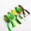 Wholesale Price 3D Eyes Artificia 6cm/15g Colorful Jigging Vibe Trolling Soft Plastic Frog Fishing Lure