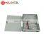 MT-1021 Wall mount type fully loaded 4 8 core Indoor metal fiber optical LC adaptor pigtail FTTH distribution box