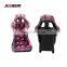 JBR1022 Universal cheery blossom Glass Fiber Back Bucket Racing car seat