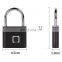 Wholesale low price portable USB rechargeable IP65 waterproof zinc alloy smart biometric Keyless fingerprint padlock for luggage