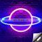 LED Planet Neon Light Moon Wall Mounted Led Channel letter Logo Sign Led Neon Lights Custom Neon Sign