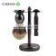 Barber Shaving Brush And Stainless Steel Metal Razor Holder For Shower Shaving Stand