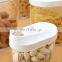 5 Pack Plastic Cereal Containers Storage Set With Easy Pour Lid
