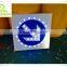 Hot sale customized Li battery built-in aluminum solar LED flashing traffic sign