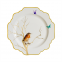 Modern Design Fine Bone China Dinnerware Sets Ceramic Dishes Gold Bird Charger Plate