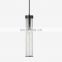 American Copper Hanging Ceiling Lighting Luxury Modern Lamps Adjustable Kitchen Single Crackle Glass Chandelier