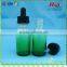 30ml surface printed glass bottle, spraying blue glass bottle, essential oil blue glass dropper bottle