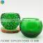 Exported to United States colorful crystal clear green round votive holders wedding party decotation                        
                                                Quality Choice