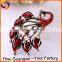 2015 zinc alloy enamel peacock brooch
