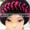 New Design Mink Fur Knitted Winter Baggy Headwear With Linedsoft and Warm Beanie