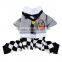 2014 Wholesale Hounds-tooth Stocked Fashion Dog Pet Clothes For Couples