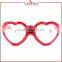 Laura Fairy Wenzhou Custom Promotionl Red Heart Shape LED Flashing Party Sunglasses