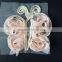 shabby chiffon 3X2.5" butterfly w/ sequin & gold trim fabric rose spring craft supplies baby headband flower hair bow applique                        
                                                Quality Choice