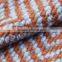 Diamond pattern coarse knit jacquard wool fabric