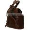 Handmade moroccan brown leather backpack wholesaler XFZB09