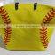 Baseball Print Jute Bag
