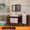 Floor Mounted Small Size Lacquer Design White Bathroom Cabinet