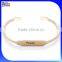 Wholesale Cheap Custom Stainless Steel Latest Design Girls Gold Bangles