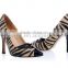 2016 sexy elegant high quality leather faddish shoe women high heel shoes