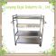 Customized high quality metal book cart book trolley cart used school furniture library furniture