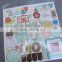 die cut paper stickers with pattern