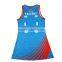 Sublimation 100% polyester cheap netball jersey