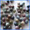 6mm 8mm 10mm 12mm Half Drilled Round Natural India Onyx Agate Loose Beads Gemstone For DIY Earrings HD-IASR6mm