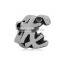 Wholesale Chinese 12 Zodiac Animal Chinese Characters Beads Stainless Steel Big Hole European Charm Beads SEB-LG539