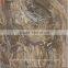 full polished glazed tiles, chocolate brown inkjet marble look flooring and wall tile