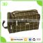 Waterproof Cosmetic Bag Pouch Tote Grid Toilet Bag with Handle
