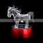 New crystal designs for chinese zodiac horse yellow purple clear color whosesale furniture