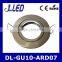 Aluminum recessed downlight with gu10 mr16 bulb
