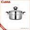 18 10 stainless steel silicon handle cookware set