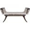 Hotel luxury solid wood boat bench seat bed end bench HDBB005