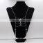 Multi Strand Double Long Tassel Ladder Turtuoise Necklace Colar Boho Chic Jewelry Collier Plastron Pompon Collares Bohemio 2016