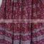 Adults Age Group and Women Gender Cotton fabric printed skirts / new panel maxi skirts wear