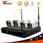 Onvif 1.0 High Quality 960P Wifi Network Recorder 4CH Wifi NVR Kits CCTV