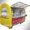 Hot selling ice-cream cart with wheels