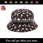 Custom your own logo cotton print funny emoji buket hat wholesale with short brim