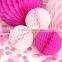 PINK Tissue paper honeycomb lanterns party decoration wedding paper ball