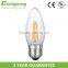 C35 filament candle flame 110v 220v 2700k 3000k 6000k e14 filament led bulb