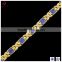 ATHENAA Gold Blue Opal Copper Chain Healthy Magnet Bracelet for Girls
