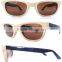 Classical Two-tone Wooden Frame Sunglasses