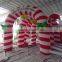 christmas candy shaped inflatable archway/ inflatable christmas arch for decoration